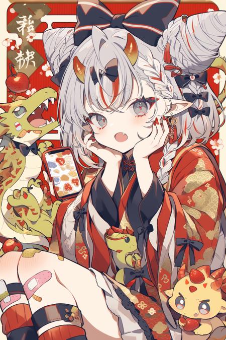 05337-4626078-_lora_yume_1_,1girl,phone,solo,holding,horns,year of the dragon,bow,braid,fang,hair bun,open mouth,tail,chinese zodiac,pointy ea.png
